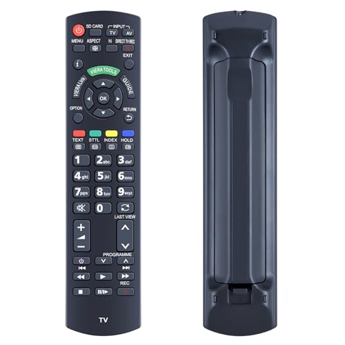 MOVHEIYL N2QAYB000487 Ersatz Fernbedienung für Panasonic Plasma TV TX-P42C3E TX-P42CX3E TX-P42S20BA TX-P42S20E TX-L42U3B TX-L42U3E TX-LF32S20 TX-P37C2E TX-P37X20B TX-P37X20E TX-P42C2B TX-P42U20E von MOVHEIYL