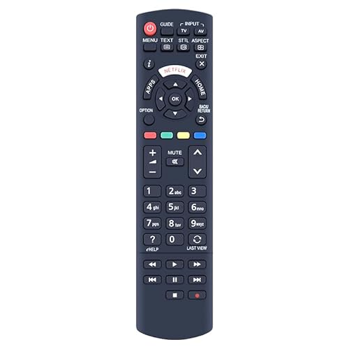 MOVHEIYL N2QAYB001009 Ersatz Fernbedienung für PANASONIC TV TX-40CSW524 TX-40DX650E TX-40DX653E TX-40DXU601 TX-49DXU601 TX-50CS520B TX-24CS500B TX-24CSW504 TX-32CS510B TX-32CSW514 TX-40CS520B von MOVHEIYL