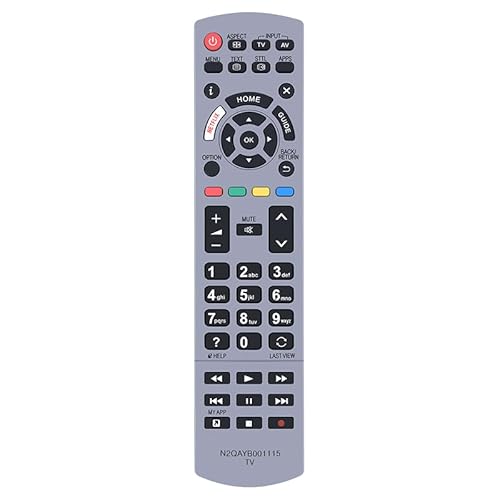MOVHEIYL N2QAYB001115 Ersatz Fernbedienung für Panasonic Viera TV TX-58EX703E TX-58EX730E TX-75EX750B TX-75EX780E TX-40EX700B TX-40EX700E TX-49EX610E TX-49EX613E TX-50EXM715 TX-58EX780E TX-58EX750B von MOVHEIYL