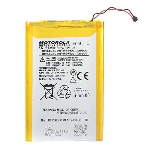 Interner Akku FC40, 2470 mAh, kompatibel mit Motorola Moto G3 / G 3RD Gen XT1540 XT1548 von MOVILSTORE