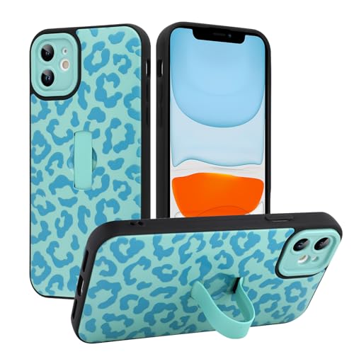 MOWIME Kompatibel mit iPhone 11 Hülle mit Fingerschlaufe, Gepardendruck, stoßfest, weiche TPU-Schutzhülle für Frauen und Mädchen, schlanke Anti-Kratz-Hülle für iPhone 11 6,1 Zoll, Blau MOWIME Kompatibel mit iPhone 11 Hülle mit Fingerschlaufe, Gepardendruck, stoßfest, weiche TPU-Schutzhülle für Frauen und Mädchen, schlanke Anti-Kratz-Hülle für iPhone 11 6,1 Zoll, Blau von MOWIME