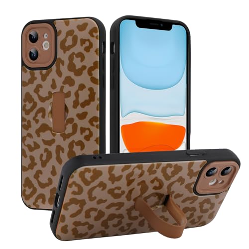 MOWIME Kompatibel mit iPhone 11 Hülle mit Fingerschlaufe, Gepardendruck, stoßfest, weiche TPU-Schutzhülle für Frauen und Mädchen, schlanke Anti-Kratz-Hülle für iPhone 11 6,1 Zoll, Braun MOWIME Kompatibel mit iPhone 11 Hülle mit Fingerschlaufe, Gepardendruck, stoßfest, weiche TPU-Schutzhülle für Frauen und Mädchen, schlanke Anti-Kratz-Hülle für iPhone 11 6,1 Zoll, Braun von MOWIME