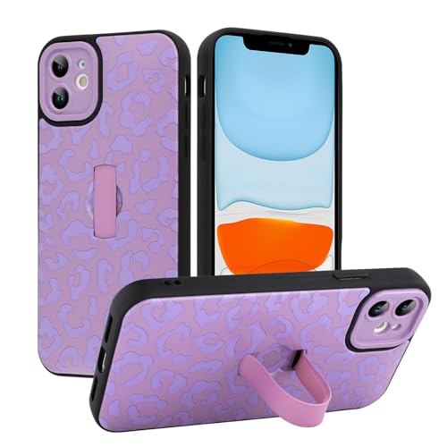 MOWIME Kompatibel mit iPhone 11 Hülle mit Fingerschlaufe, Gepardendruck, stoßfest, weiche TPU-Schutzhülle für Frauen und Mädchen, schlanke Anti-Kratz-Hülle für iPhone 11 6,1 Zoll, Lila MOWIME Kompatibel mit iPhone 11 Hülle mit Fingerschlaufe, Gepardendruck, stoßfest, weiche TPU-Schutzhülle für Frauen und Mädchen, schlanke Anti-Kratz-Hülle für iPhone 11 6,1 Zoll, Lila von MOWIME