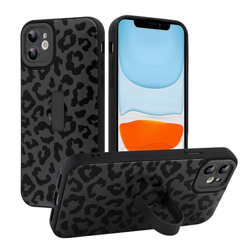 MOWIME Kompatibel mit iPhone 11 Hülle mit Fingerschlaufe, Gepardendruck, stoßfest, weiche TPU-Schutzhülle für Frauen und Mädchen, schlanke Anti-Kratz-Hülle für iPhone 11 6,1 Zoll, Schwarz MOWIME Kompatibel mit iPhone 11 Hülle mit Fingerschlaufe, Gepardendruck, stoßfest, weiche TPU-Schutzhülle für Frauen und Mädchen, schlanke Anti-Kratz-Hülle für iPhone 11 6,1 Zoll, Schwarz von MOWIME