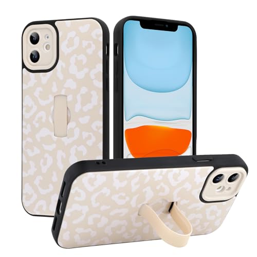 MOWIME Kompatibel mit iPhone 11 Hülle mit Fingerschlaufe, Gepardendruck, stoßfest, weiche TPU-Schutzhülle für Frauen und Mädchen, schlanke Anti-Kratz-Hülle für iPhone 11 6,1 Zoll, Weiß MOWIME Kompatibel mit iPhone 11 Hülle mit Fingerschlaufe, Gepardendruck, stoßfest, weiche TPU-Schutzhülle für Frauen und Mädchen, schlanke Anti-Kratz-Hülle für iPhone 11 6,1 Zoll, Weiß von MOWIME