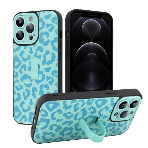 MOWIME Kompatibel mit iPhone 12 Pro Max Hülle mit Fingerschlaufe, Gepardendruck, stoßfest, weiche TPU-Schutzhülle für Frauen und Mädchen, schlanke Anti-Kratz-Hülle für iPhone 12 Pro Max 6,7 Zoll, Blau MOWIME Kompatibel mit iPhone 12 Pro Max Hülle mit Fingerschlaufe, Gepardendruck, stoßfest, weiche TPU-Schutzhülle für Frauen und Mädchen, schlanke Anti-Kratz-Hülle für iPhone 12 Pro Max 6,7 Zoll, Blau von MOWIME