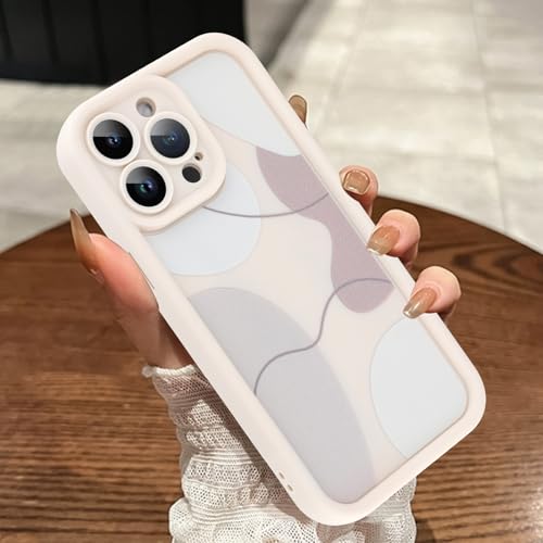 MOWIME Kompatibel mit iPhone 14 Pro Max Hülle, süßes Kunstdesign, ästhetisches Muster, stoßfest, weiche TPU-Schutzhülle für Frauen und Mädchen, schlanke Anti-Kratz-Hülle für iPhone 14 Pro Max 6,7 Zoll von MOWIME