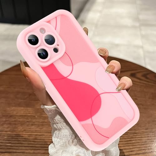 MOWIME Kompatibel mit iPhone 14 Pro Max Hülle, süßes Kunstdesign, ästhetisches Muster, stoßfest, weiche TPU-Schutzhülle für Frauen und Mädchen, schlanke Anti-Kratz-Hülle für iPhone 14 Pro Max 6,7 Zoll von MOWIME