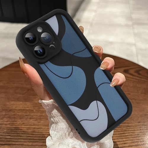 MOWIME Kompatibel mit iPhone 15 Pro Max Hülle, süßes Kunstdesign, ästhetisches Muster, stoßfest, weiche TPU-Schutzhülle für Frauen und Mädchen, schlanke Anti-Kratz-Hülle für iPhone 15 Pro Max 6,7 Zoll von MOWIME
