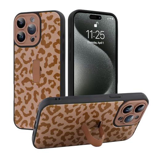 MOWIME Kompatibel mit iPhone 15 Pro Max Hülle mit Fingerschlaufe, Gepardendruck, stoßfest, weiche TPU-Schutzhülle für Frauen und Mädchen, schlanke Anti-Kratz-Hülle für iPhone 15 Pro Max 6,7 Zoll MOWIME Kompatibel mit iPhone 15 Pro Max Hülle mit Fingerschlaufe, Gepardendruck, stoßfest, weiche TPU-Schutzhülle für Frauen und Mädchen, schlanke Anti-Kratz-Hülle für iPhone 15 Pro Max 6,7 Zoll von MOWIME