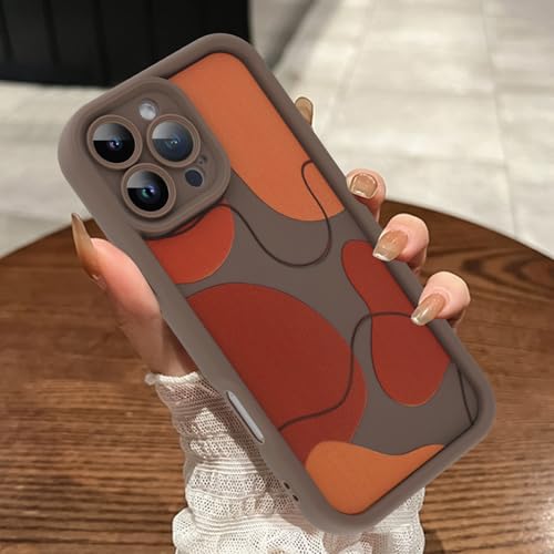 MOWIME Kompatibel mit iPhone 16 Pro Max Hülle, süßes Kunstdesign, ästhetisches Muster, stoßfest, weiche TPU-Schutzhülle für Frauen und Mädchen, schlanke Anti-Kratz-Hülle für iPhone 16 Pro Max 17,5 cm von MOWIME