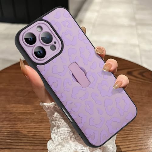 MOWIME Kompatibel mit iPhone 16 Pro Max Hülle mit Fingerschlaufe, Gepardendruck, Stoßfeste, weiche TPU-Schutzhülle für Frauen Mädchen, schlanke Anti-Kratzer Hülle für iPhone 16 Pro Max 6,9 Zoll, Lila MOWIME Kompatibel mit iPhone 16 Pro Max Hülle mit Fingerschlaufe, Gepardendruck, Stoßfeste, weiche TPU-Schutzhülle für Frauen Mädchen, schlanke Anti-Kratzer Hülle für iPhone 16 Pro Max 6,9 Zoll, Lila von MOWIME