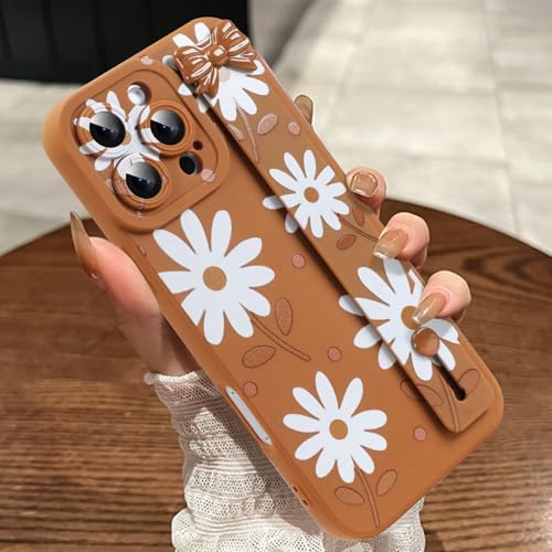 MOWIME Kompatibel mit iPhone 16 Pro Max Hülle mit Schleife, Gänseblümchen Blume Stoßfeste Weiche TPU Schutzhülle für Frauen Mädchen, Slim Anti-Kratzer Hülle für iPhone 16 Pro Max 6,9 Zoll, Braun MOWIME Kompatibel mit iPhone 16 Pro Max Hülle mit Schleife, Gänseblümchen Blume Stoßfeste Weiche TPU Schutzhülle für Frauen Mädchen, Slim Anti-Kratzer Hülle für iPhone 16 Pro Max 6,9 Zoll, Braun von MOWIME