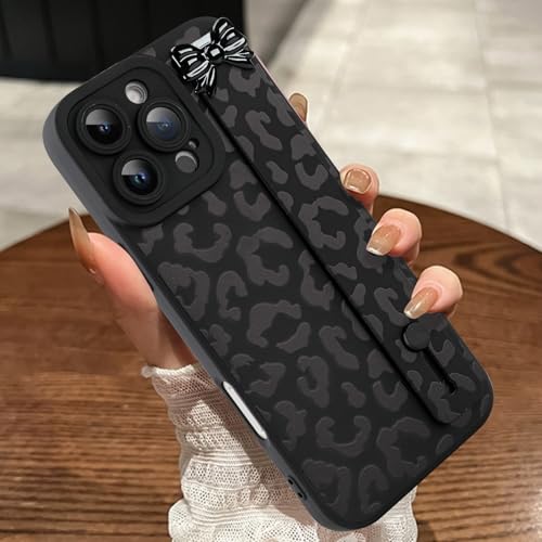 MOWIME Kompatibel mit iPhone 16 Pro Max Hülle mit Schleife,Leopard Gepard Stoßfest Weich TPU Schutzhülle für Frauen Mädchen Slim Anti-Kratzer Hülle für iPhone 16 Pro Max 6,9 Zoll, Schwarz MOWIME Kompatibel mit iPhone 16 Pro Max Hülle mit Schleife,Leopard Gepard Stoßfest Weich TPU Schutzhülle für Frauen Mädchen Slim Anti-Kratzer Hülle für iPhone 16 Pro Max 6,9 Zoll, Schwarz von MOWIME