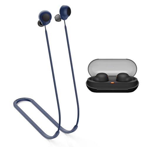 MOWYEOK Anti Verlust Strap für Kopfhörer, kompatibel mit Sony WF-C500 Ohrhörer,weiches Silikon Anti Lost Lanyard,Rutschfestes Textur-Design,geeignet für Outdoor Sportarten, Laufen,Fitness-Blau MOWYEOK Anti Verlust Strap für Kopfhörer, kompatibel mit Sony WF-C500 Ohrhörer,weiches Silikon Anti Lost Lanyard,Rutschfestes Textur-Design,geeignet für Outdoor Sportarten, Laufen,Fitness-Blau von MOWYEOK