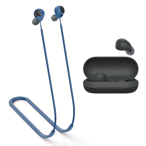 MOWYEOK Anti Verlust Strap für Kopfhörer, kompatibel mit Sony WF-C700N / WF-C700B Ohrhörer,weiches Silikon Anti Lost Lanyard,geeignet für Outdoor Sportarten, Laufen,Fitness - Blau MOWYEOK Anti Verlust Strap für Kopfhörer, kompatibel mit Sony WF-C700N / WF-C700B Ohrhörer,weiches Silikon Anti Lost Lanyard,geeignet für Outdoor Sportarten, Laufen,Fitness - Blau von MOWYEOK