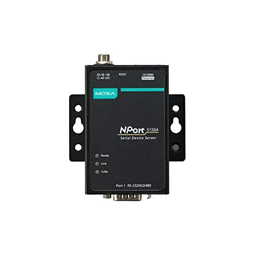 MOXA NPort 5150A, 1 Port Device Server, 10/100M Ethernet, RS-232/422/485, DB9 Male von MOXA