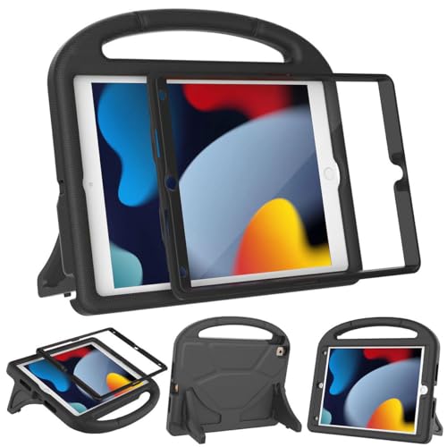 MOXOTEK Kinder-Schutzhülle für iPad 9. / 8. / 7. Generation 25,9 cm (10,2 Zoll) 2021/2020/2019, Hülle für iPad Air 3. Generation/Pro 10,5 Zoll, langlebig, stoßfest, mit Displayschutzfolie für iPad von MOXOTEK