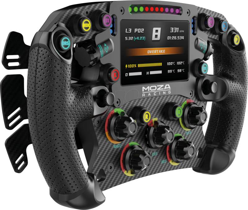 MOZA RS068 - MOZA FSR2 Highend Formel-Lenkrad (28 cm) von MOZA RACING