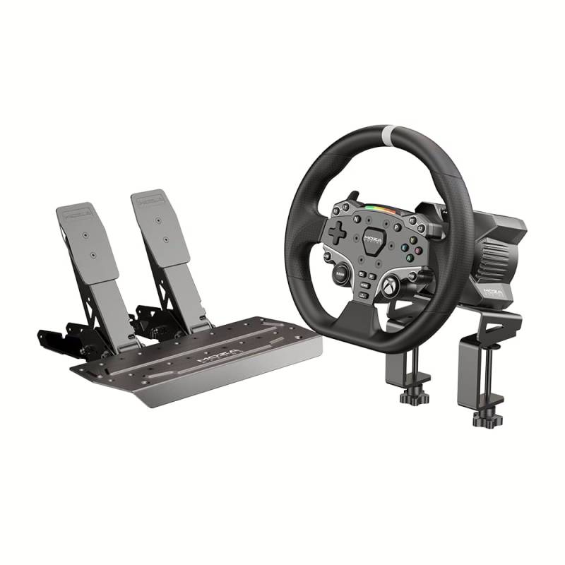 MOZA Racing R3 Bundle für XBOX & PC lizensiertes XBOX Racing Bundle mit Lenkrad, Motor und Pedalen, Motor mit 3,9 NM Drehmoment von MOZA Racing