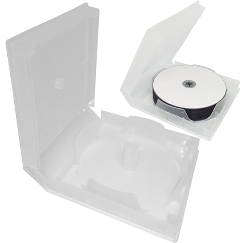 MP-Pro 20er CD Hülle Leer CD-Spindel-Box Rechtseckig aus PP Plastik Transparent für je 20 CD/DVD/Blu-Ray Rohlinge - 5 Stück von MP-Pro