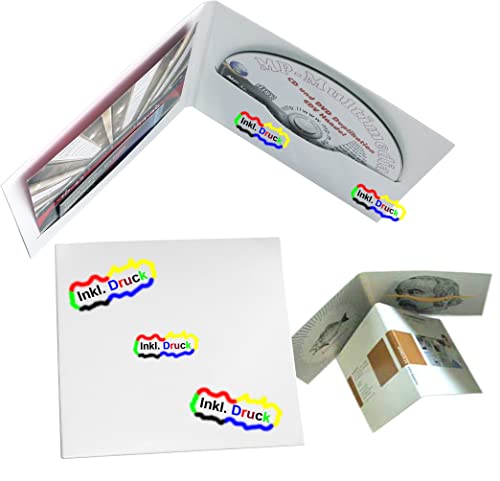 MP-Pro Digifile-CD-Hüllen Bedrucken Lassen CD-Hüllen aus Karton Bedruckt und mit Klarlack Glänzend Versiegelt - 100 Stück von MP-Pro