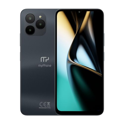 Elegant Smartphon ohne vertag mit etui GRATIS myPhone N23 mit NFC Lite schlank und ultradünn 13 Mpx 4000mAh akku HD+ sicher mit Android 13 von MP myPhone