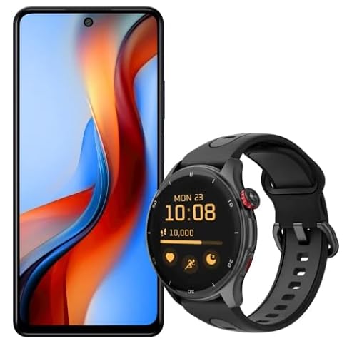 Set aus Zwei Geräten Smartphone myPhone N23 Plus 5G + Smartwatch myPhone Watch Adventure, Smartphone 5000mAh, NFC, 8GB RAM, Dual SIM, Fingerabdruckleser, Smartwatch mit GPS, AMOLED von MP myPhone