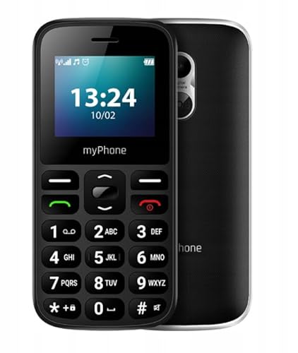 einfaches Tastentelefon myPhone Halo A LTE 4G Volte SOS-Taste, geräumiger Akku 1000mah bis zu 7 Tage mit Einer einzigen Ladung, 128mb Dual-SIM-Laufwerk, Telefon ideal für Senioren von MP myPhone