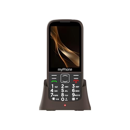 myPhone Halo 4 Plus LTE Seniorenhandy ohne Vertrag, Dual Nano-SIM, 3,5" Farbdisplay, große Tasten, Ladestation, Lange Standby-Zeit (2500 mAh), 4G, 2 MP Kamera – Praline Collection myPhone Halo 4 Plus LTE Seniorenhandy ohne Vertrag, Dual Nano-SIM, 3,5" Farbdisplay, große Tasten, Ladestation, Lange Standby-Zeit (2500 mAh), 4G, 2 MP Kamera – Praline Collection von MP myPhone