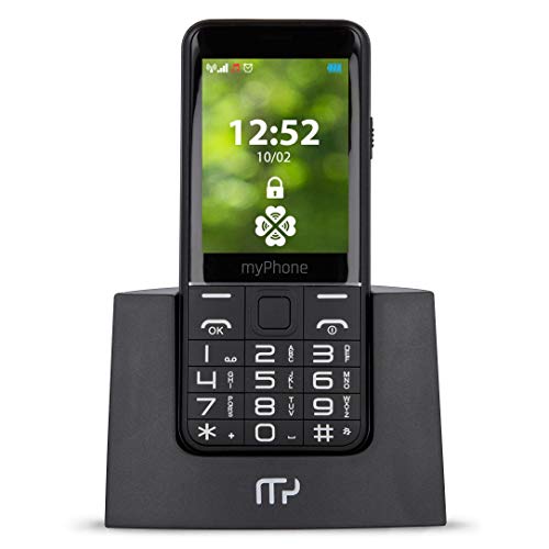 myPhone Halo Q+ 4family Senioren-Telefon mit Ladestation, 2,8 Zoll großes Display, Starke 1400 mAh Batterie, 2Mpx Kamera, große Tasten, Fotokontakte, 3G, SOS-Taster, Taschenlampe, Dual-SIM myPhone Halo Q+ 4family Senioren-Telefon mit Ladestation, 2,8 Zoll großes Display, Starke 1400 mAh Batterie, 2Mpx Kamera, große Tasten, Fotokontakte, 3G, SOS-Taster, Taschenlampe, Dual-SIM von MP myPhone