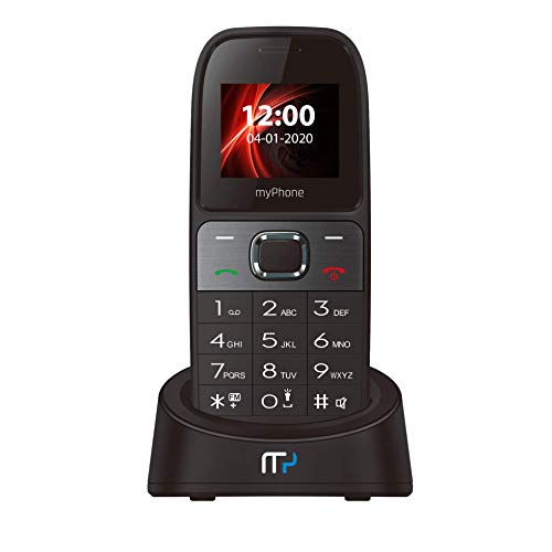 myPhone SOHO Line H31 GSM 3G Tischtelefon für Büro und zu Hause, mit Farbdisplay, Freisprechen, Dual SIM, großem Display, Schnurloses Telefon ohne Anrufbeantworter, Großtastentelefon mit Ladestation von MP myPhone