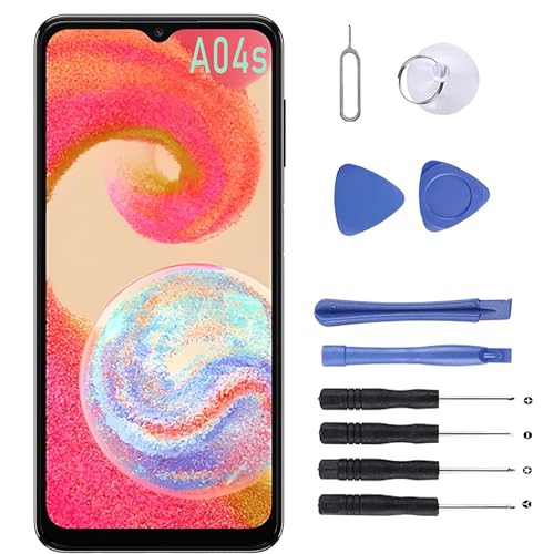 MP+ A04s Bildschirm Ersatz für Samsung Galaxy A04s SM-A047f, LCD-Display, Touchscreen-Digitalisierer, Montage mit Reparaturwerkzeug-Set MP+ A04s Bildschirm Ersatz für Samsung Galaxy A04s SM-A047f, LCD-Display, Touchscreen-Digitalisierer, Montage mit Reparaturwerkzeug-Set von MP+