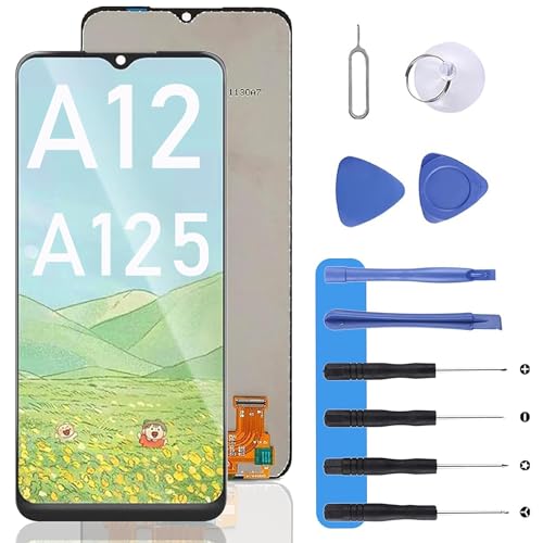 MP+ A12 Bildschirm-Ersatz für Samsung Galaxy A12 mit Reparaturwerkzeug-Set, LCD-Touch-Display, Digitizer für SM-A125F MP+ A12 Bildschirm-Ersatz für Samsung Galaxy A12 mit Reparaturwerkzeug-Set, LCD-Touch-Display, Digitizer für SM-A125F von MP+