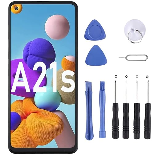 MP+ A21s Bildschirm-Ersatz für Samsung Galaxy A21s mit Reparaturwerkzeug-Set, LCD-Touch-Display, Digitizer für SM-A217F, SM-A217M, SM-A217N von MP+