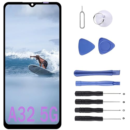 MP+ A32 Bildschirm Ersatz für Samsung Galaxy A32 5G mit Reparaturwerkzeug-Set, LCD-Touch-Display, Digitizer für SM-A326B/DS MP+ A32 Bildschirm Ersatz für Samsung Galaxy A32 5G mit Reparaturwerkzeug-Set, LCD-Touch-Display, Digitizer für SM-A326B/DS von MP+
