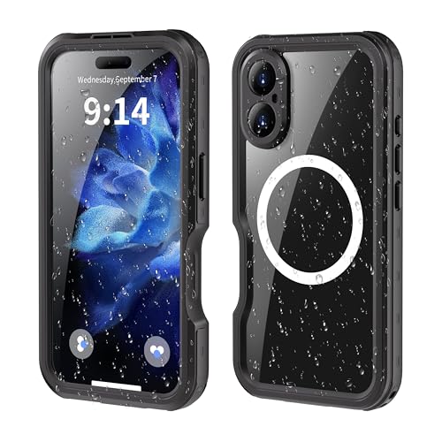 MP+ Wasserdichtes Schutzhülle für iPhone 16, IP68 Ganzkörperversiegelung, staubdicht und stoßfest, zum Schwimmen, Unterwasser-Telefongehäuse von MP+