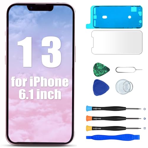 MP+ für iPhone 13 Display Reparaturset – LCD Bildschirm Ersatz mit 3D Touch & Vormontiertem Rahmen – inkl. Werkzeug & Kleber – DIY Touchscreen Reparaturkit MP+ für iPhone 13 Display Reparaturset – LCD Bildschirm Ersatz mit 3D Touch & Vormontiertem Rahmen – inkl. Werkzeug & Kleber – DIY Touchscreen Reparaturkit von MP+