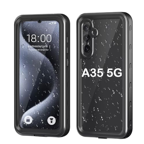 MP+für Samsung A35 5G Hülle ，IP68 wasserdichtes Gehäuse，Ganzkörperdichtung, staubdicht und stoßfest, zum Schwimmen, Unterwasser-Handyhülle mit Eingebautem Displayschutz von MP+