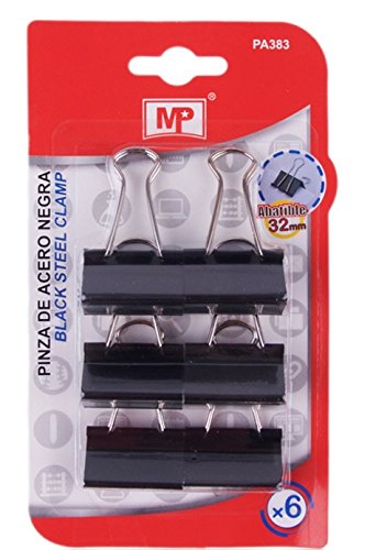 MP PA383 – Set von 6 Pinzette aus Stahl, 32 mm, schwarz MP PA383 – Set von 6 Pinzette aus Stahl, 32 mm, schwarz von MP