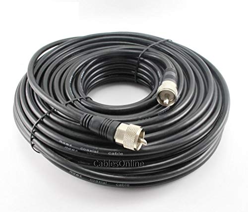 MPD Digital Cablesonline R-U100 RG8x Koaxialkabel, UHF (PL259), Stecker auf Stecker, 50 Ohm, 30,5 m von MPD Digital