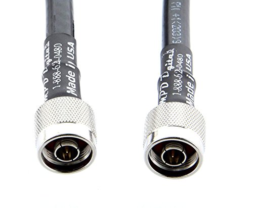 Times Mikrowellenverlängerungskabel 15' N-Stecker auf N-Stecker LMR400 Koax-Antenne 50 Ω Kabel (10355-15C) - mit Polyolefin-Zugentlastung von MPD Digital