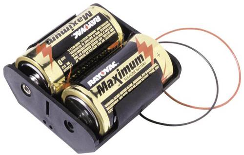 MPD BH2DW Batteriehalter 2x Mono (D) Kabel (L x B x H) 71 x 71 x 31mm von MPD