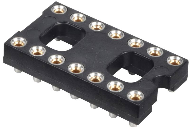 MPE 017-1-014-3 - Präzisions IC-Sockel , 14polig, 2,54mm, SMD von MPE-GARRY