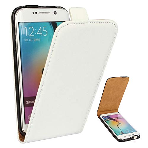 MPG Flip Case Hülle für Samsung Galaxy S4, Handyhülle Weiß, Tasche Handytasche Schutzhülle mit Magnet-Verschluss von MPG
