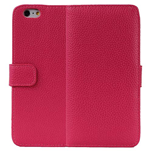 MPG Handy Hülle für Samsung Galaxy S3 Mini Handyhülle Klappbar Pink, Tasche Handytasche Schutzhülle [Flipcase Wallet Etui inkl. 3X Kartenfach und Magnet-Verschluss] von MPG
