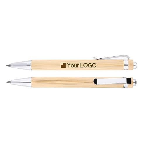 MPM Eternal Bleistift aus Bambus, ewiges Schreiben bis zu 10 km, mit Gravur, personalisierter Stift, Werbekugelschreiber mit Wunschtext & Logo, Holz/Metall-Stift, eco friendly, Preis für 300 Stück MPM Eternal Bleistift aus Bambus, ewiges Schreiben bis zu 10 km, mit Gravur, personalisierter Stift, Werbekugelschreiber mit Wunschtext & Logo, Holz/Metall-Stift, eco friendly, Preis für 300 Stück von MPM Quality