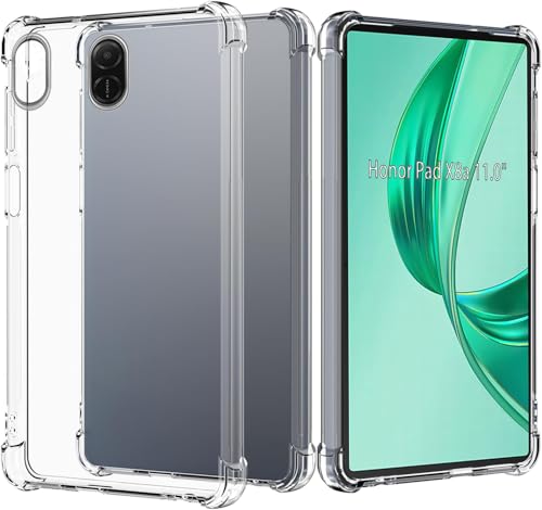 MQERYBV Klar Hülle für Honor Pad X8A 11.0" 2024, Dünne Weiche TPU Silikon Transparent Stoßfest Schutzhülle Durchsichtige Kratzfest Handyhülle Case Cover von MQERYBV