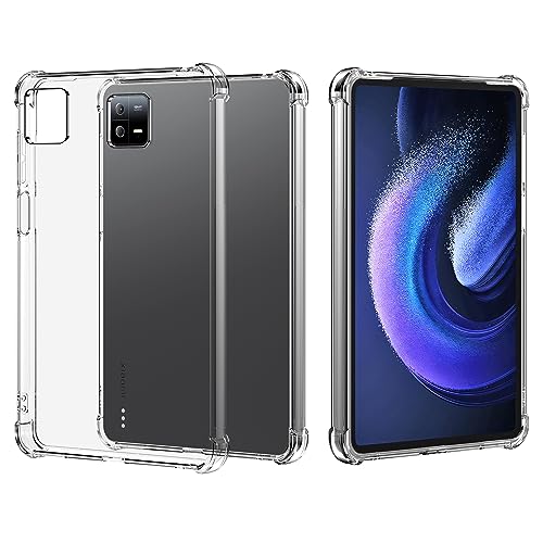 MQERYBV Klar Hülle für Xiaomi Pad 6/Xiaomi Pad 6 Pro, Dünne Weiche TPU Silikon Transparent Stoßfest Schutzhülle Durchsichtige Kratzfest Handyhülle Case Cover von MQERYBV