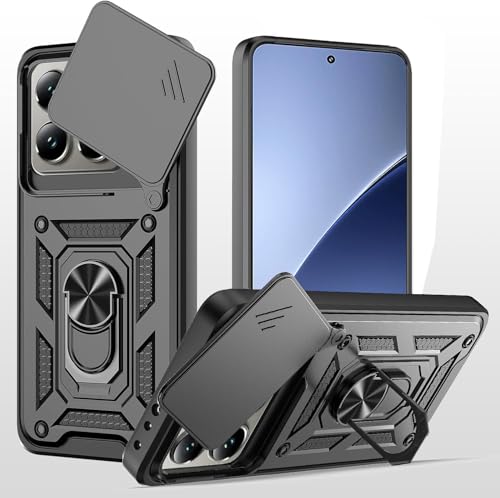 MQERYBV hülle für Xiaomi 15 Pro Handyhülle Kameraschutz Slide Camera, 360 Grad Drehbar Metall Ring Fallschutz Handy Hüllen Outdoor Schutzhülle Cover Schwarz MQERYBV hülle für Xiaomi 15 Pro Handyhülle Kameraschutz Slide Camera, 360 Grad Drehbar Metall Ring Fallschutz Handy Hüllen Outdoor Schutzhülle Cover Schwarz von MQERYBV